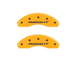 MGP Caliper Covers Front set 2 Caliper Covers Engraved Front Insight Yellow finish black ch for Honda Insight 2