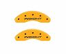 MGP Caliper Covers Front set 2 Caliper Covers Engraved Front Insight Yellow finish black ch
