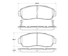 StopTech StopTech Performance 2010-2012 Acura RDX Front Brake Pads for Honda Odyssey 3