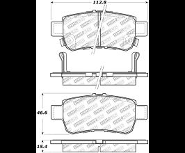 StopTech StopTech Street Select Brake Pads - Front/Rear for Honda Odyssey 3