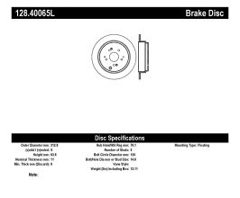 StopTech StopTech Drilled Sport Brake Rotor for Honda Odyssey 3