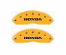 MGP Caliper Covers 4 Caliper Covers Engraved Front Honda Engraved Rear Odyssey Yellow finish black ch