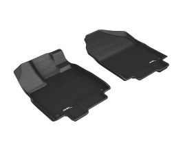 3D Mats 2018-2020 Honda Odyssey Kagu 1st Row Floormat - Black for Honda Odyssey 5