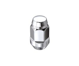McGard Hex Lug Nut (Cone Seat Bulge Style) M14X1.5 / 22mm Hex / 1.635in. L (Box of 100) - Chrome for Honda Passport 3