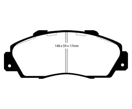 EBC 97 Acura CL 3.0 Redstuff Front Brake Pads for Honda Prelude 4