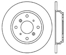 StopTech StopTech 92-96 Honda Prelude S/SE/Si/V-Tec / 86-88 Acura Legend Slotted & Drilled Right Rear Rotor for Honda Prelude 4