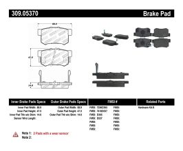 StopTech StopTech Performance 00-09 Honda S2000 / 92-07 Accord / 04-10 Acura TSX / 02-06 RSX Rear Brake Pads for Honda Prelude 5