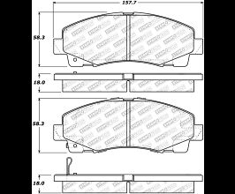 StopTech StopTech Street Select Brake Pads - Rear for Honda Ridgeline 1