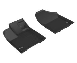 3D Mats 2017-2020 Honda Ridgeline Kagu 1st Row Floormat - Black for Honda Ridgeline 2