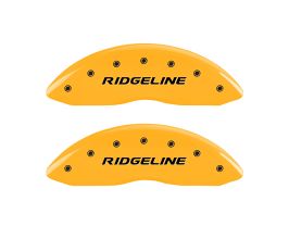 MGP Caliper Covers 4 Caliper Covers Engraved Front & Rear Ridgeline Yellow Finish Black Char 2019 Honda Ridgeline for Honda Ridgeline 2