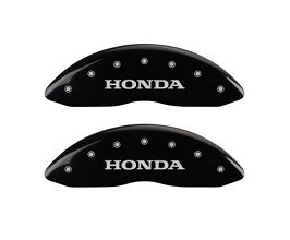 MGP Caliper Covers 4 Caliper Covers Engraved Front Honda Engraved Rear Pilot/2015 Black finish silver ch for Honda Ridgeline 2