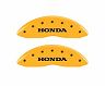 MGP Caliper Covers 4 Caliper Covers Engraved Front Honda Engraved Rear Pilot/2016 Yellow finish black ch