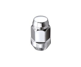 McGard Hex Lug Nut (Cone Seat Bulge Style) M14X1.5 / 22mm Hex / 1.635in. L (Box of 100) - Chrome for Honda Ridgeline 2