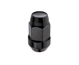 McGard Hex Lug Nut (Cone Seat Bulge Style) M14X1.5 / 22mm Hex / 1.635in. Length (Box of 144) - Black for Honda Ridgeline 2