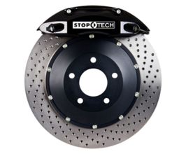 StopTech StopTech 06-09 Honda S2000 Black ST-40 Caliper 328x28mm Drilled Rotors Front Big Brake Kit for Honda S2000 AP