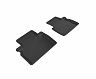 3D Mats 2016-2017 Infiniti QX50 Kagu 2nd Row Floormats - Black for Infiniti QX50