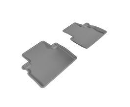 3D Mats 2016-2017 Infiniti QX50 Kagu 2nd Row Floormats - Gray for Infiniti QX J50