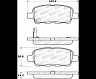 StopTech StopTech 12-17 Nissan Maxima Street Performance Rear Brake Pads for Infiniti EX35 / EX37 / QX50