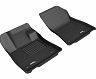 3D Mats 2019-2020 Infiniti QX50 Kagu 1st Row Floormat - Black for Infiniti QX50 Pure