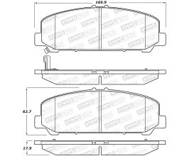 StopTech StopTech Sport Brake Pads w/Shims and Hardware - Rear for Infiniti QX JA60