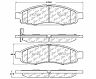 StopTech StopTech Street Touring 05 Nissan Titan Front Brake Pads for Infiniti QX56