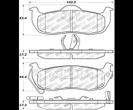 StopTech StopTech Street Touring 04-15 Nissan Titan Rear Brake Pads for Infiniti QX JA60