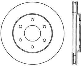 StopTech StopTech Power Slot Infiniti QX4/QX56 / Nissan Armada / Titan Cryo Slotted Front Right Rotor for Infiniti QX JA60