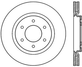 StopTech StopTech Power Slot 08-09 Infiniti QX4/QX56 / 07-09 Nissan Armada Right Front Slotted Cryo Rotor for Infiniti QX JA60