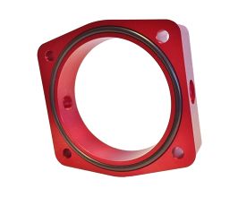 Torque Solution 03-06 Nissan 350Z / 02-09 Nissan Maxima 3.5L V6 Throttle Body Spacer (Red) for Infiniti QX L50