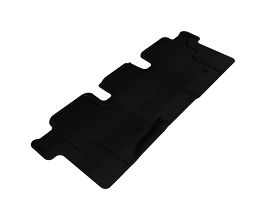 3D Mats 2013-2020 Nissan/Infiniti Pathfinder/QX60/JX Kagu 2nd Row Floormats - Black for Infiniti QX L50