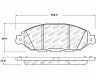 StopTech StopTech 13-19 Nissan Pathfinder Street Select Brake Pads - Front for Infiniti QX60 Base/Hybrid/Pure