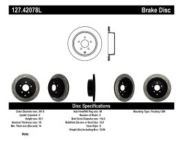 StopTech StopTech Slotted & Drilled Sport Brake Rotor for Infiniti QX L50