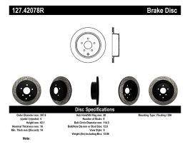 StopTech StopTech Slotted & Drilled Sport Brake Rotor for Infiniti QX L50