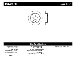 StopTech StopTech 03-07 Infiniti FX35/45 Drilled Left Rear Rotor for Infiniti QX L50
