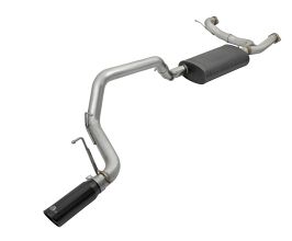 aFe Power MACHForce XP 3in 304 SS Cat-Back Exhausts w/ Black Tips 10-17 Nissan Patrol (Y62) V8-5.6L for Infiniti QX Z62