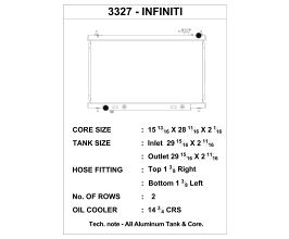 CSF 03-07 Infiniti G35 Radiator for Infiniti Skyline V36