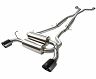 aFe Power Takeda 2-1/2 in 304 SS Cat-Back Exhaust System Infiniti G37 08-13/Q60 14-15 V6-3.7 w/ Black Tips for Infiniti G37