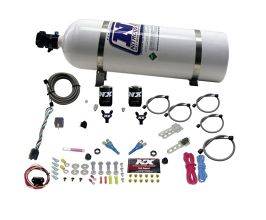 Nitrous Express 03-18 Nissan 350Z/370Z Dual Nozzle (35-150HP) w/15lb Bottle for Infiniti Skyline V36
