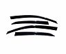 AVS 07-10 Infiniti G35 Ventvisor Low Profile Deflectors 4pc - Smoke w/Chrome Trim