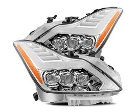 AlphaRex 08-13 Infiniti G37 NOVA LED Projector Headlights Plank Style Design Chrome for Infiniti Skyline V36