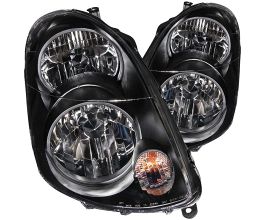 Anzo 2003-2004 Infiniti G35 Crystal Headlights Black for Infiniti Skyline V36