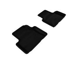 3D Mats 2007-2015 Infiniti Q40/G35/37 Kagu 2nd Row Floormats - Black for Infiniti Skyline V36