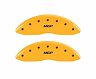 MGP Caliper Covers 4 Caliper Covers Engraved Front & Rear Yellow Finish Black Char 2006 Infiniti G35