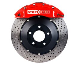 StopTech StopTech 09-10 Nissan 370Z Sport Model Only Front BBK w/ Red ST-60 Calipers Drilled 380x32mm Pads for Infiniti Skyline V36