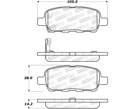 StopTech StopTech Sport Brake Pads w/Shims and Hardware - Rear for Infiniti Skyline V36