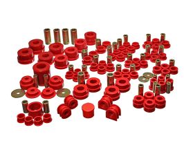 Energy Suspension 02-09 Nissan 350Z / 03-07 Infiniti G35 Coupe Red Hyper-Flex Master Bushing Set for Infiniti Skyline V36