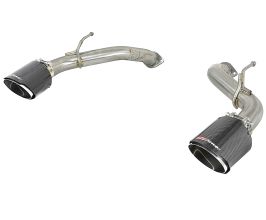 aFe Power Takeda 2.5in 304 SS Axle-Back Exhaust w/ Carbon Fiber Tips 16-19 Infiniti Q50 V6-3.0L (tt) for Infiniti Skyline V37