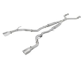 aFe Power POWER Takeda 2.5in 304 SS CB Exhaust w/ Polished Tips 17-19 Infiniti Q60 V6-3.0L (tt) for Infiniti Skyline V37