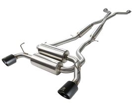 aFe Power Takeda 2-1/2 in 304 SS Cat-Back Exhaust System Infiniti G37 08-13/Q60 14-15 V6-3.7 w/ Black Tips for Infiniti Skyline V37