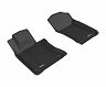 3D Mats 2017-2019 Infiniti Q60 Kagu 1st Row Floormat - Black for Infiniti Q60 Base/Sport/Premium/Pure/Red Sport 400